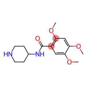 2,4,5-trimethoxy-N-(piperidin-4-yl)benzamide