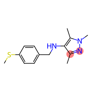 1,3,5-trimethyl-N-{[4-(methylsulfanyl)phenyl]methyl}-1H-pyrazol-4-amine