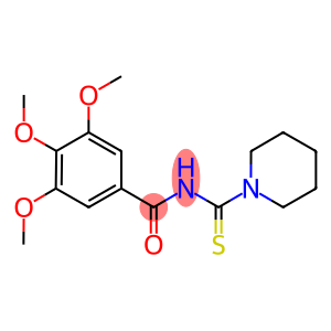 3,4,5-trimethoxy-N-(1-piperidinylcarbothioyl)benzamide