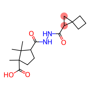 1,2,2-TRIMETHYL-3-([2-(SPIRO[2.3]HEX-1-YLCARBONYL)HYDRAZINO]CARBONYL)CYCLOPENTANECARBOXYLIC ACID