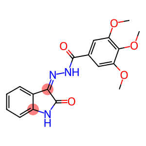 3-(3,4,5-TRIMETHOXYBENZOYLHYDRAZIDYL)-2-OXOINDOLINE