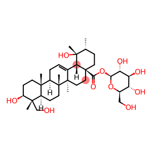 3,9,23-TRIHYDROXY-12-URSEN-28-OIC ACID GLYCOPYRANOSYL ESTER