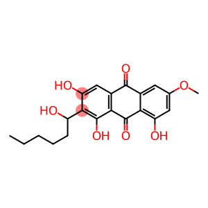 1,3,8-TRIHYDROXY-2-(1-HYDROXYHEXYL)-6-METHOXY-9,10-ANTHRACENEDIONE