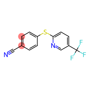 4-{[5-(trifluoromethyl)pyridin-2-yl]sulfanyl}benzonitrile