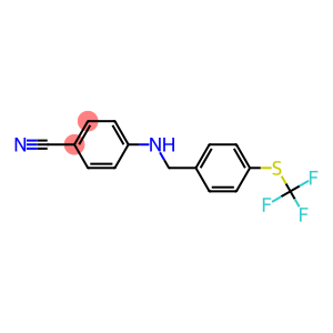 4-[({4-[(trifluoromethyl)sulfanyl]phenyl}methyl)amino]benzonitrile