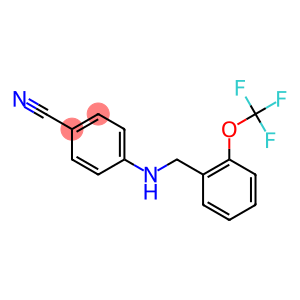 4-({[2-(trifluoromethoxy)phenyl]methyl}amino)benzonitrile