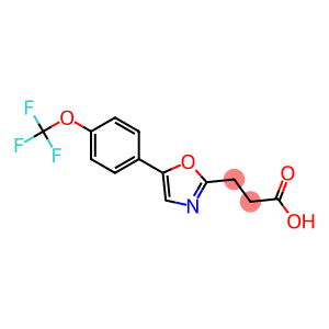 3-{5-[4-(trifluoromethoxy)phenyl]-1,3-oxazol-2-yl}propanoic acid