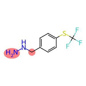 1-({4-[(trifluoromethyl)sulfanyl]phenyl}methyl)hydrazine
