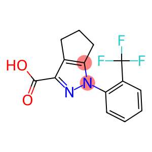 1-[2-(trifluoromethyl)phenyl]-1,4,5,6-tetrahydrocyclopenta[c]pyrazole-3-carboxylic acid