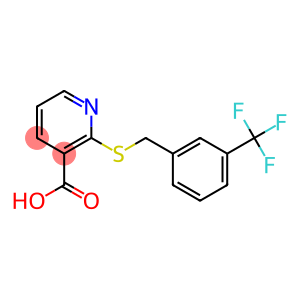 2-({[3-(trifluoromethyl)phenyl]methyl}sulfanyl)pyridine-3-carboxylic acid