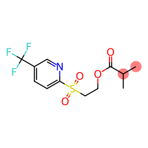 2-{[5-(trifluoromethyl)-2-pyridyl]sulfonyl}ethyl 2-methylpropanoate