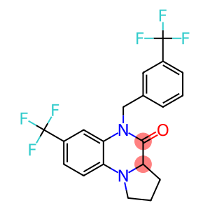 7-(TRIFLUOROMETHYL)-5-[3-(TRIFLUOROMETHYL)BENZYL]-1,2,3,3A-TETRAHYDROPYRROLO[1,2-A]QUINOXALIN-4(5H)-ONE
