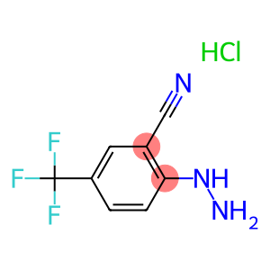 5-(trifluoromethyl)-2-hydrazinylbenzonitrile hydrochloride