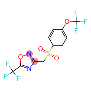 3-({[4-(trifluoromethoxy)phenyl]sulfonyl}methyl)-5-(trifluoromethyl)-1,2,4-oxadiazole