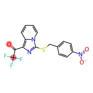 2,2,2-trifluoro-1-{3-[(4-nitrobenzyl)thio]imidazo[1,5-a]pyridin-1-yl}ethan-1-one