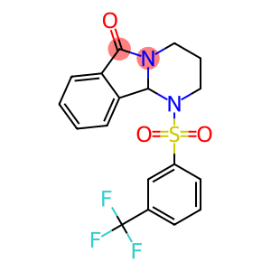 1-{[3-(trifluoromethyl)phenyl]sulfonyl}-1,2,3,4,6,10b-hexahydropyrimido[2,1-a]isoindol-6-one