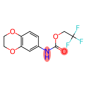 2,2,2-trifluoroethyl 2,3-dihydro-1,4-benzodioxin-6-ylcarbamate