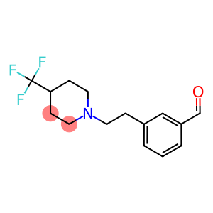 3-{2-[4-(Trifluoromethyl)piperidin-1-yl]ethyl}benzaldehyde