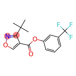 3-(TRIFLUOROMETHYL)PHENYL 3-(TERT-BUTYL)-4-ISOXAZOLECARBOXYLATE, TECH