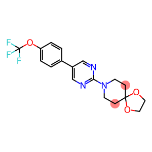 8-(5-[4-(TRIFLUOROMETHOXY)PHENYL]PYRIMIDIN-2-YL)-1,4-DIOXA-8-AZASPIRO[4.5]DECANE