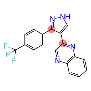 2-[3-(4-(TRIFLUOROMETHYL)PHENYL)-1H-PYRAZOL-4-YL]QUINOXALINE