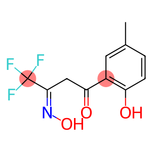 4,4,4-TRIFLUORO-1-(2-HYDROXY-5-METHYLPHENYL)BUTANE-1,3-DIONE 3-OXIME