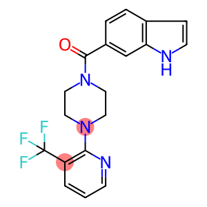 6-[[4-[3-(TRIFLUOROMETHYL)PYRIDIN-2-YL]PIPERAZIN-1-YL]CARBONYL]INDOLE