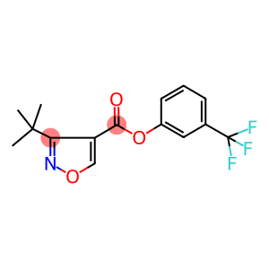 3-(TRIFLUOROMETHYL)PHENYL 3-(TERT-BUTYL)-4-ISOXAZOLECARBOXYLATE