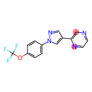 2-(1-[4-(TRIFLUOROMETHOXY)PHENYL]-1H-PYRAZOL-4-YL)PYRAZINE