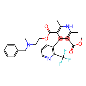 4-[2-(Trifluoromethyl)pyridin-3-yl]-1,4-dihydro-2,6-dimethylpyridine-3,5-dicarboxylic acid 3-methyl 5-[2-(N-methyl-N-benzylamino)ethyl] ester