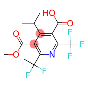 6-(Trifluoromethyl)-2-(1,1-difluoroethyl)-4-isopropylpyridine-3,5-di(carboxylic acid methyl) ester