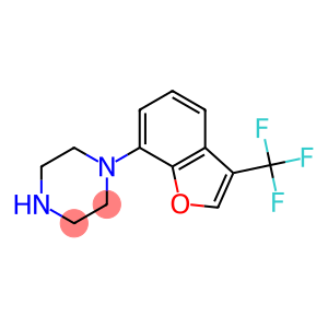 1-[3-(Trifluoromethyl)benzofuran-7-yl]piperazine