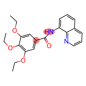 3,4,5-triethoxy-N-(8-quinolinyl)benzamide