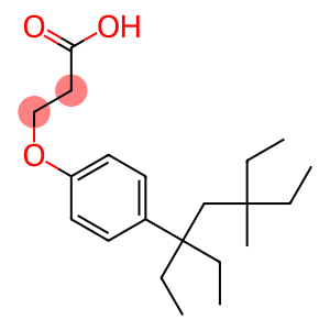 3-[4-(1,1,3-Triethyl-3-methyl-pentyl)-phenoxy]-propionic acid