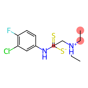 TRIETHYLAMMONIUM (3-CHLORO-4-FLUOROANILINO)METHANEDITHIOATE, TECH