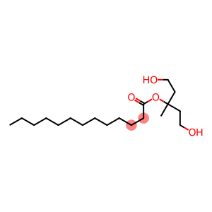 Tridecanoic acid 3-hydroxy-1-(2-hydroxyethyl)-1-methylpropyl ester