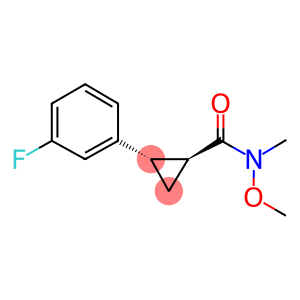 TRANS-2-(3-FLUOROPHENYL)-N-METHOXY-N-METHYLCYCLOPROPANECARBOXAMIDE