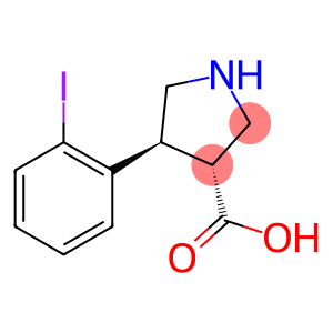 (+/-)-trans-4-(2-iodo-phenyl)-pyrrolidine-3-carboxylic acid