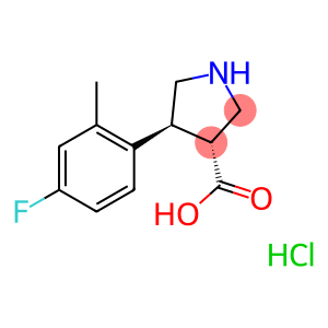 (+/-)-trans-4-(4-fluoro-2-Methyl-phenyl)-pyrrolidine-3-carboxylic acid-HCl