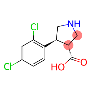 (+/-)-trans-4-(2,4-dichloro-phenyl)-pyrrolidine-3-carboxylic acid