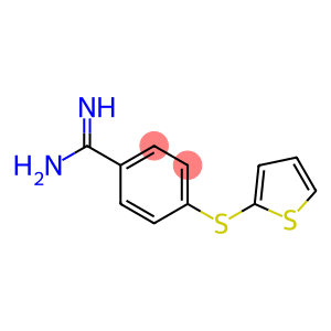 4-(thiophen-2-ylsulfanyl)benzene-1-carboximidamide