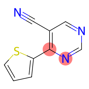 4-thiophen-2-ylpyrimidine-5-carbonitrile