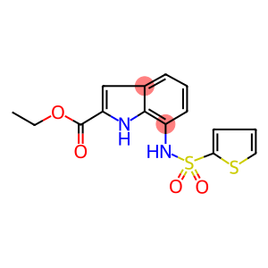 7-[[(THIOPHEN-2-YL)SULPHONYL]AMINO]INDOLE-2-CARBOXYLIC ACID, ETHYL ESTER