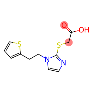 2-({1-[2-(thiophen-2-yl)ethyl]-1H-imidazol-2-yl}sulfanyl)acetic acid