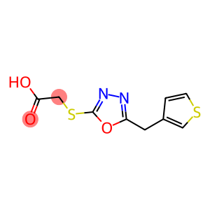 2-{[5-(thiophen-3-ylmethyl)-1,3,4-oxadiazol-2-yl]sulfanyl}acetic acid