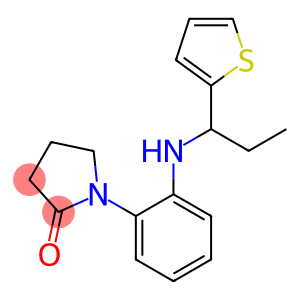 1-(2-{[1-(thiophen-2-yl)propyl]amino}phenyl)pyrrolidin-2-one