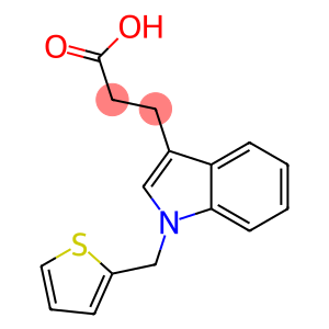 3-[1-(thiophen-2-ylmethyl)-1H-indol-3-yl]propanoic acid