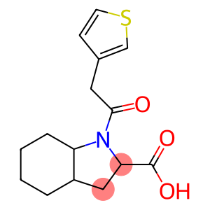 1-[2-(thiophen-3-yl)acetyl]-octahydro-1H-indole-2-carboxylic acid