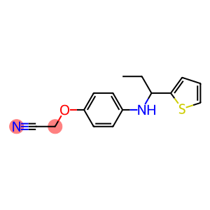 2-(4-{[1-(thiophen-2-yl)propyl]amino}phenoxy)acetonitrile