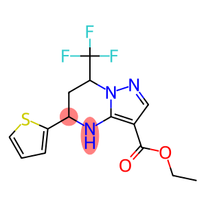 5-Thiophen-2-yl-7-trifluoromethyl-4,5,6,7-tetrahydro-pyrazolo[1,5-a]pyrimidine-3-carboxylicacidethylester